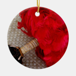 Hawaiian Uli Uli Ceramic Tree Decoration