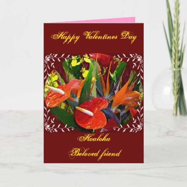 Hawaiian Valentines Card (Front)