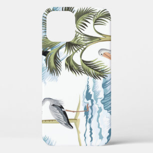 Hawaiian vintage, floral summer pattern. iPhone 12 case