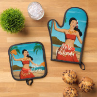 Hawaiian Vintage Mele Kalikimaka Postcard