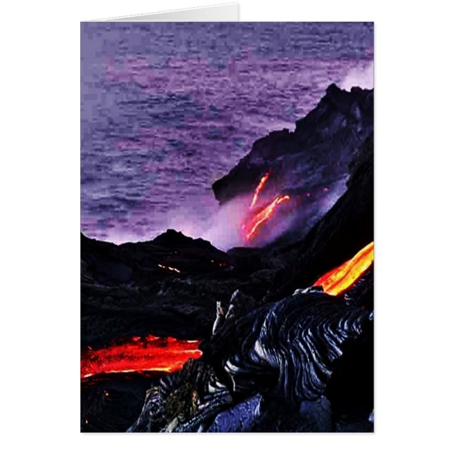 Hawaiian Volcano Card (Front)