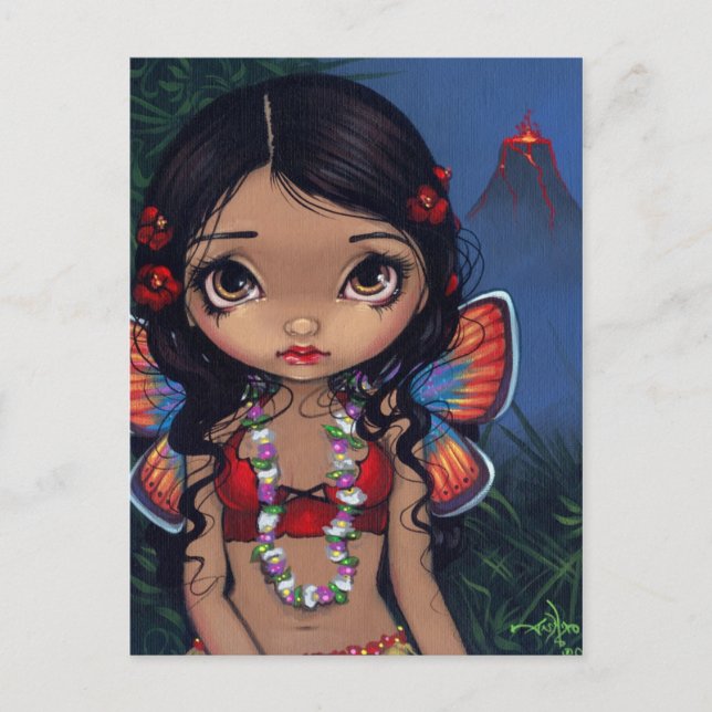 "Hawaiian Volcano Fairy" Postcard (Front)