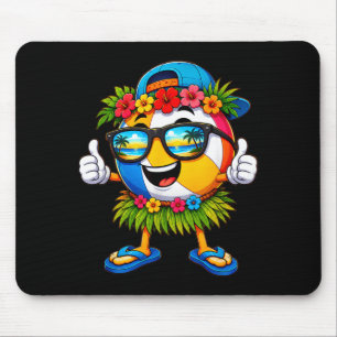 Hawaiian volleyball ball tropical beach summer mouse mat