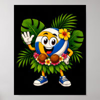 Hawaiian volleyball ball tropical beach summer