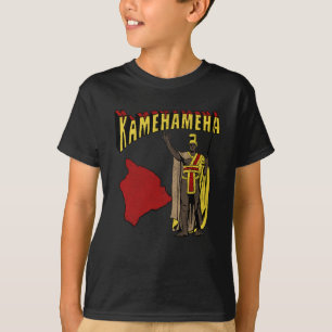 Hawaiian Warrior Chief King Kamehameha Vintage T-Shirt