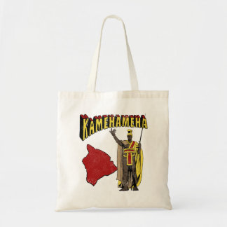 Hawaiian Warrior Chief King Kamehameha Vintage Tote Bag