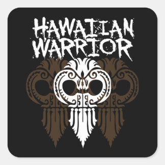 Hawaiian Warrior Square Sticker