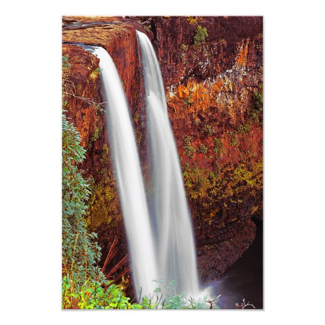 Hawaiian Waterfall Photo Print (Front)