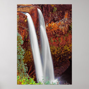 Hawaiian Waterfall Poster