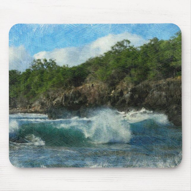 Hawaiian Waters Mouse Mat (Front)