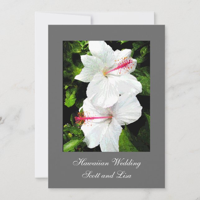 Hawaiian Wedding Announcement (Front)