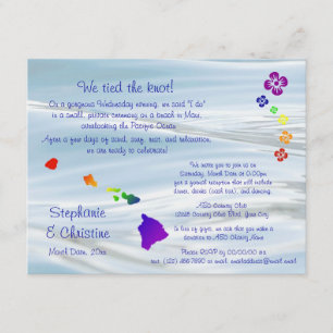 Hawaiian Wedding Invitation