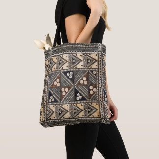 Hawaiian Wedding Tapa Cloth Tote Bag