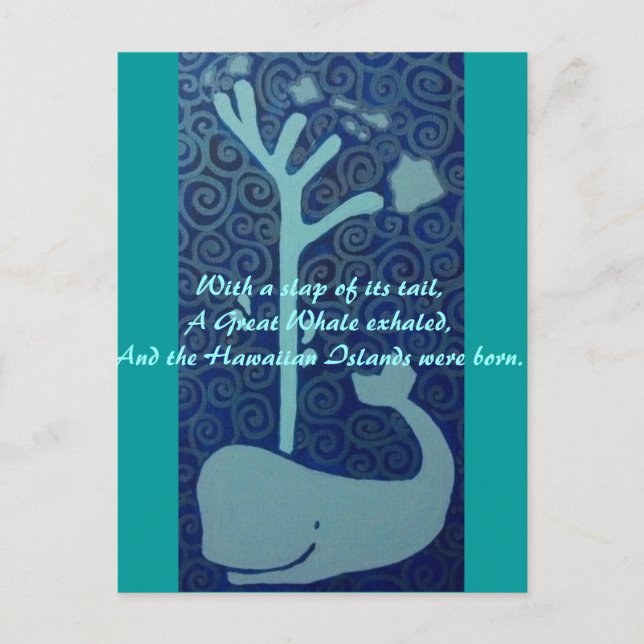 Hawaiian Whale Postcard (Front)