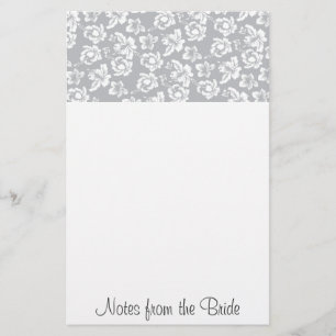 Hawaiian White Flower Stationery