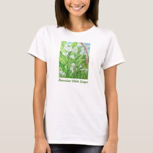 Hawaiian White Ginger T-Shirt