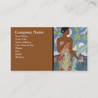 Hawaiian Woman - Business Card