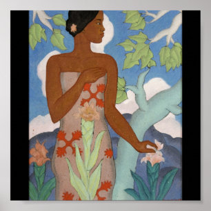 Hawaiian Woman, by Arman Manookian c. 1929 Poster