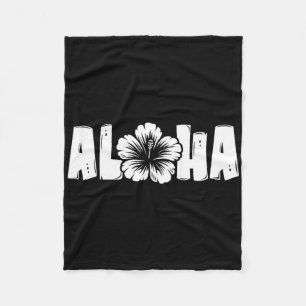 Hawaiian Women Girls Men Family Vacation Hawaii Tr Fleece Blanket