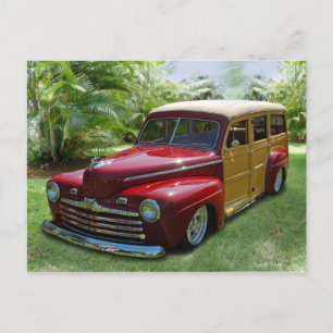 Hawaiian Woodie Postcard