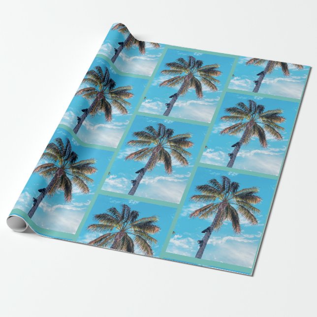 Hawaiian wrapping paper (Unrolled)