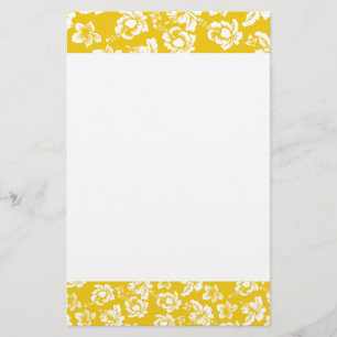 Hawaiian Yellow Flower Stationery