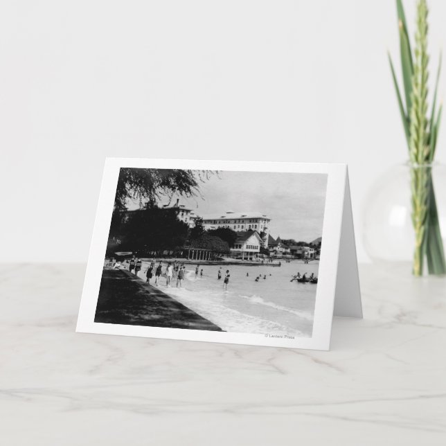 HawaiiBeachfront Scene PhotographHawaii Card (Front)