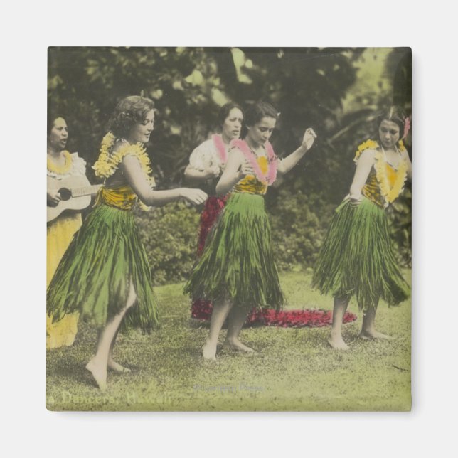 HawaiiHula Dancers in ColorHawaii Magnet (Front)