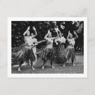 HawaiiHula Dancers PhotographHawaii Postcard