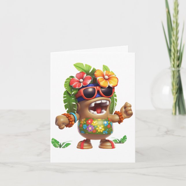 Hawaiin Shirt Guy Invitation (Front)