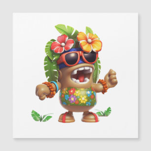 Hawaiin Shirt Guy Magnetic Invitation