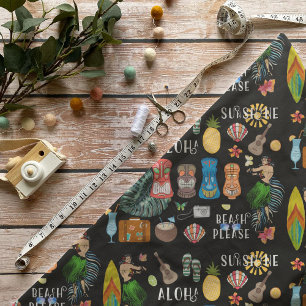 Hawaiin Tiki Fabric