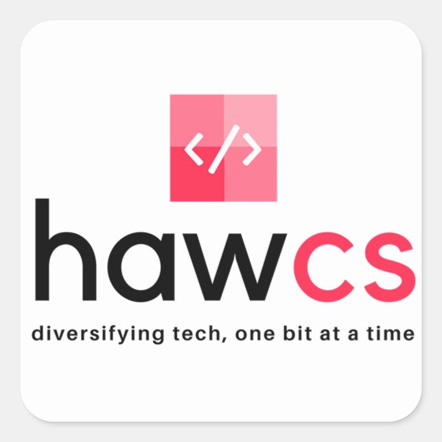 HAWCS Club Square Sticker (Front)