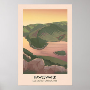 Haweswater Lake District Travel Poster