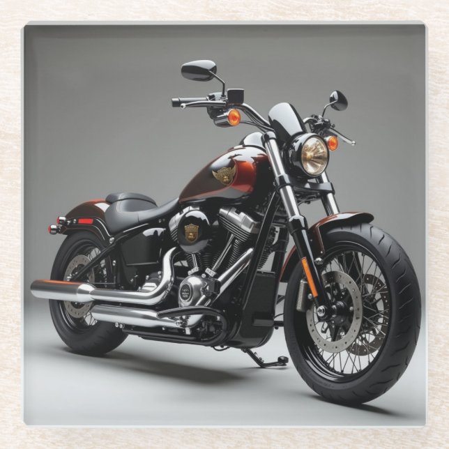 Hawg Heritage Legendary M-Eight Era Glass Coaster (Front)