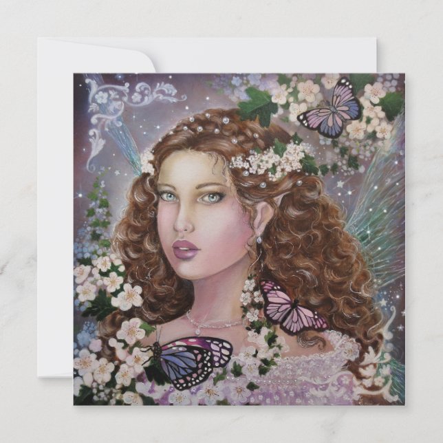 Hawhtorn fairy queen flat card (Front)