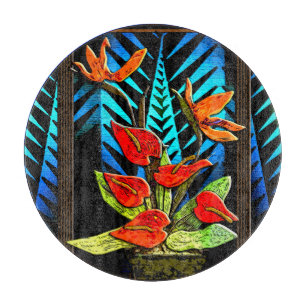 Hawiian Christmas Bouquet Charcuterie Board 