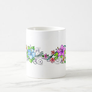 Hawiian Hibiscus Flowers Coffee Mug