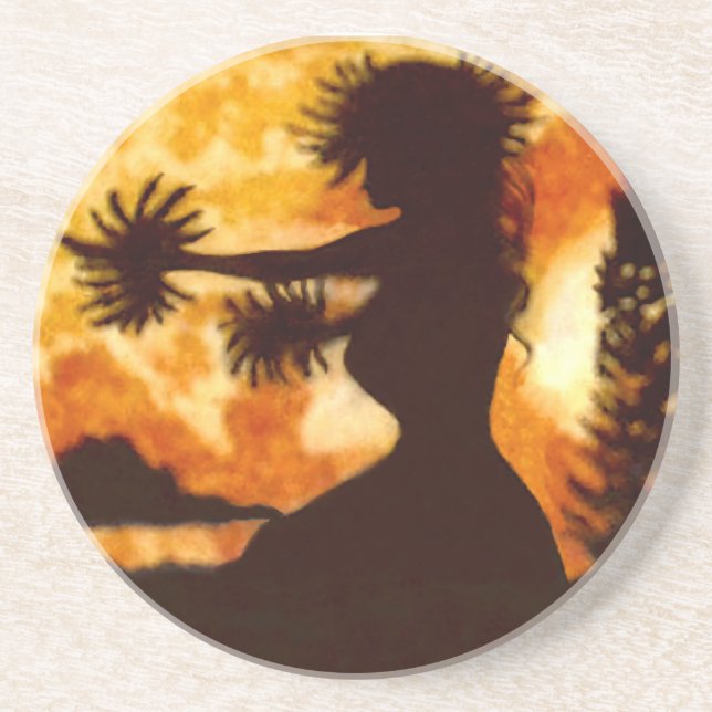 Hawiian Hula Dancer Coaster (Front)