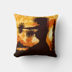 Hawiian Hula Dancer Cushion