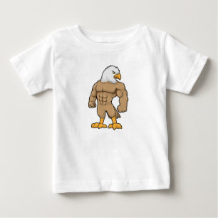 Hawk as Bodybuilder with Six pack Baby T-Shirt
