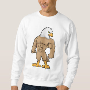 Hawk as Bodybuilder with Six pack Sweatshirt
