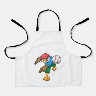 Hawk at Baseball with Baseball bat Apron