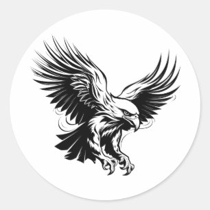 Hawk Classic Round Sticker
