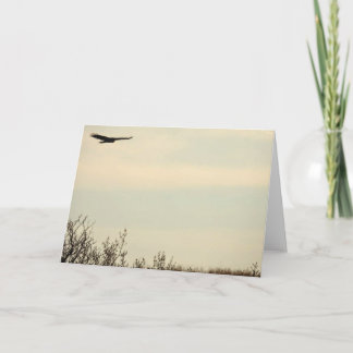 Hawk Flying High Note Card