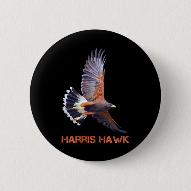 Hawk Kamala Harris For President  6 Cm Round Badge (Front)