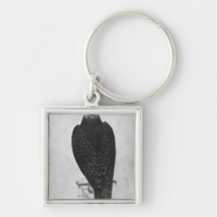 Hawk on hand key ring
