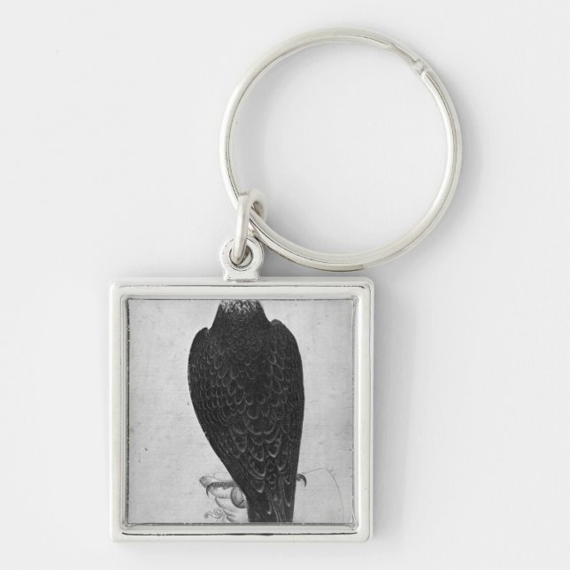 Hawk on hand key ring (Front)