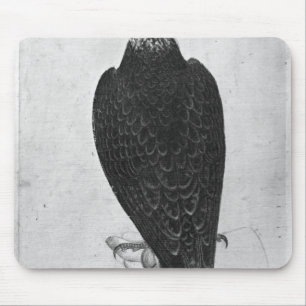 Hawk on hand mouse mat
