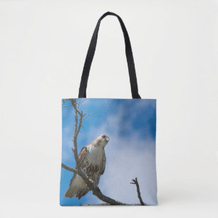 Hawk On The Hunt Custom All-Over-Print Tote Bag